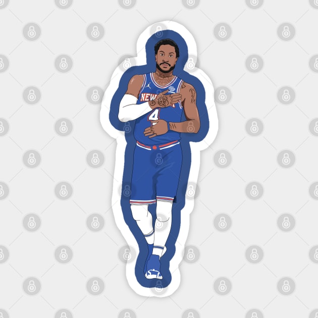 Derrick Rose Knicks Sticker by xavierjfong